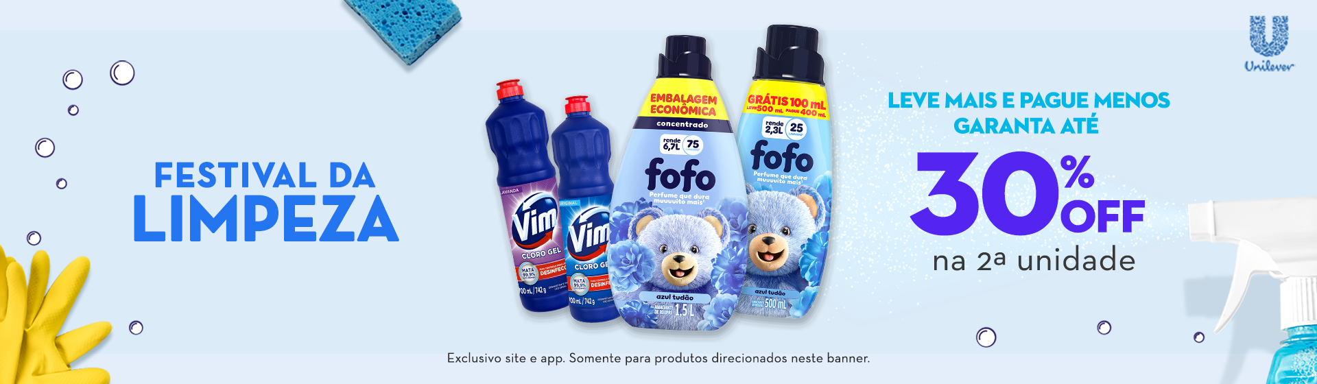 Linha Vim e Fofo até 31/05